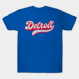 Detroit  // Retro Typography Design T-Shirt